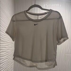 Nike Women's Beige Short Sleeve Tee